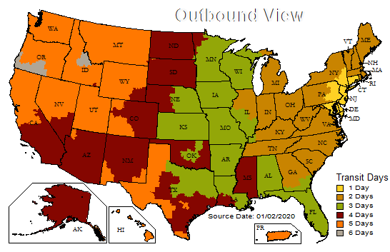 New Jersey Shipping Map